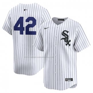 Camiseta Beisbol Hombre Chicago White Sox 2024 Jackie Robinson Day Primera Limited Blanco