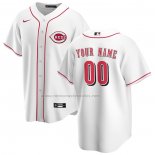 Camiseta Beisbol Hombre Cincinnati Reds Primera Replica Personalizada Blanco