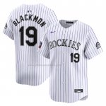 Camiseta Beisbol Hombre Colorado Rockies Charlie Blackmon 2024 World Tour Mexico City Series Primera Limited Blanco Camiseta Beisbol Hombre Colorado Rockies Charlie Blackmon 2024 World Tour Mexico City Series Primera Limited Blanco