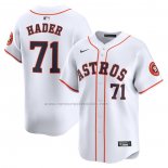 Camiseta Beisbol Hombre Houston Astros Josh Hader Primera Limited Blanco