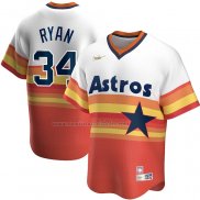 Camiseta Beisbol Hombre Houston Astros Nolan Ryan Primera Cooperstown Collection Blanco Naranja