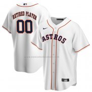 Camiseta Beisbol Hombre Houston Astros Pick-A-Player Retired Roster Primera Replica Blanco