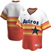 Camiseta Beisbol Hombre Houston Astros Primera Cooperstown Collection Blanco Naranja