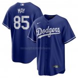 Camiseta Beisbol Hombre Los Angeles Dodgers Dustin May Replica Azul