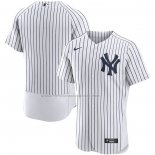 Camiseta Beisbol Hombre New York Yankees Primera Autentico Blanco