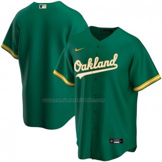 Camiseta Beisbol Hombre Oakland Athletics Alterno Replica Verde