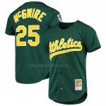 Camiseta Beisbol Hombre Oakland Athletics Mark McGwire Mitchell & Ness 1997 Cooperstown Collection Autentico Verde Camiseta Beisbol Hombre Oakland Athletics Mark McGwire Mitchell & Ness 1997 Cooperstown Collection Autentico Verde