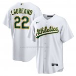 Camiseta Beisbol Hombre Oakland Athletics Ramon Laureano Primera Replica Blanco