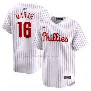 Camiseta Beisbol Hombre Philadelphia Phillies Brandon Marsh Primera Limited Blanco