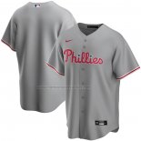 Camiseta Beisbol Hombre Philadelphia Phillies Road Replica Gris