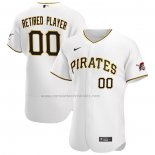 Camiseta Beisbol Hombre Pittsburgh Pirates Pick-A-Player Retired Roster Primera Autentico Blanco