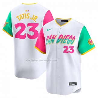 Camiseta Beisbol Hombre San Diego Padres Fernando Tatis Jr. Primera Elite Blanco