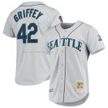 Camiseta Beisbol Hombre Seattle Mariners Ken Griffey Jr. Mitchell & Ness 20th Anniversary Cooperstown Collection Autentico Gris