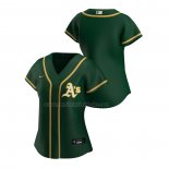 Camiseta Beisbol Mujer Oakland Athletics Replica Alterno 2020 Verde2
