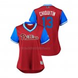 Camiseta Beisbol Mujer Philadelphia Phillies Asdrubal Cabrera 2018 LLWS Players Weekend Chiquitin Scarlet