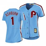 Camiseta Beisbol Mujer Philadelphia Phillies Richie Ashburn Cooperstown Collection Road Azul Camiseta Beisbol Mujer Philadelphia Phillies Richie Ashburn Cooperstown Collection Road Azul
