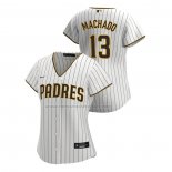 Camiseta Beisbol Mujer San Diego Padres Manny Machado Replica Primera 2020 Blanco