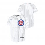 Camiseta Beisbol Nino Chicago Cubs Replica Primera Blanco