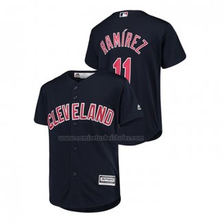 Camiseta Beisbol Nino Cleveland Guardians Jose Ramirez Cool Base Alterno Azul