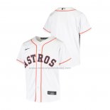 Camiseta Beisbol Nino Houston Astros Replica Primera Blanco