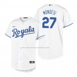 Camiseta Beisbol Nino Kansas City Royals Adalberto Mondesi Replica Primera Blanco