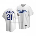 Camiseta Beisbol Nino Los Angeles Dodgers Walker Buehler Primera Replica 2020 Blanco