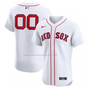 Camiseta Beisbol Hombre Boston Red Sox Primera Elite Personalizada Blanco
