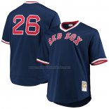 Camiseta Beisbol Hombre Boston Red Sox Wade Boggs Mitchell & Ness Big & Tall Cooperstown Collection Mesh Batting Practice Azul