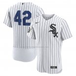 Camiseta Beisbol Hombre Chicago White Sox Jackie Robinson Autentico Blanco