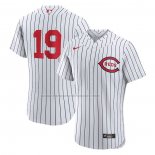 Camiseta Beisbol Hombre Cincinnati Reds Joey Votto 2022 MLB at Field of Dreams Game Autentico Blanco