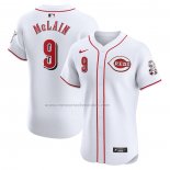 Camiseta Beisbol Hombre Cincinnati Reds Matt McLain Primera Elite Blanco