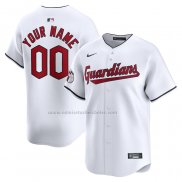 Camiseta Beisbol Hombre Cleveland Guardians Primera Limited Personalizada Blanco