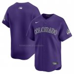 Camiseta Beisbol Hombre Colorado Rockies Alterno Limited Violeta Camiseta Beisbol Hombre Colorado Rockies Alterno Limited Violeta