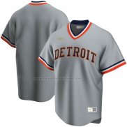 Camiseta Beisbol Hombre Detroit Tigers Road Cooperstown Collection Gris