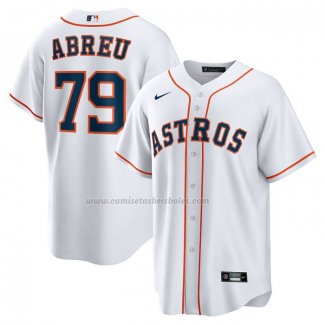 Camiseta Beisbol Hombre Houston Astros Jose Abreu Primera Replica Blanco