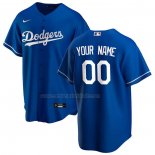 Camiseta Beisbol Hombre Los Angeles Dodgers Alterno Replica Personalizada Azul