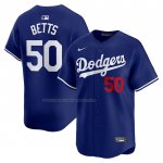 Camiseta Beisbol Hombre Los Angeles Dodgers Mookie Betts Alterno Limited Azul Camiseta Beisbol Hombre Los Angeles Dodgers Mookie Betts Alterno Limited Azul