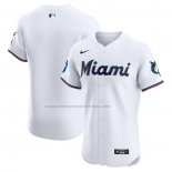 Camiseta Beisbol Hombre Miami Marlins Elite Primera Blanco