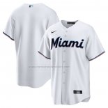 Camiseta Beisbol Hombre Miami Marlins Replica Primera Blanco