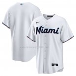 Camiseta Beisbol Hombre Miami Marlins Replica Primera Blanco