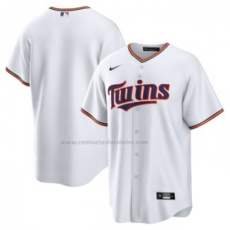 Camiseta Beisbol Hombre Minnesota Twins Replica Primera Blanco