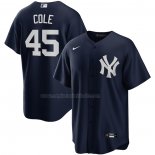 Camiseta Beisbol Hombre New York Yankees Gerrit Cole Alterno Replica Azul