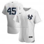 Camiseta Beisbol Hombre New York Yankees Gerrit Cole Primera Autentico Blanco