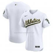 Camiseta Beisbol Hombre Oakland Athletics Primera Elite Blanco