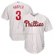 Camiseta Beisbol Hombre Philadelphia Phillies Bryce Harper Big & Tall Replica Blanco