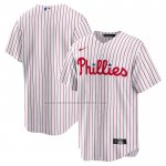 Camiseta Beisbol Hombre Philadelphia Phillies Primera Replica Blanco Camiseta Beisbol Hombre Philadelphia Phillies Primera Replica Blanco