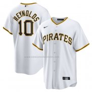 Camiseta Beisbol Hombre Pittsburgh Pirates Bryan Reynolds Replica Blanco
