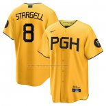 Camiseta Beisbol Hombre Pittsburgh Pirates Willie Stargell 2023 City Connect Replica Oro