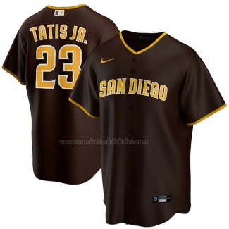 Camiseta Beisbol Hombre San Diego Padres Fernando Tatis Jr. Replica Alterno Marron