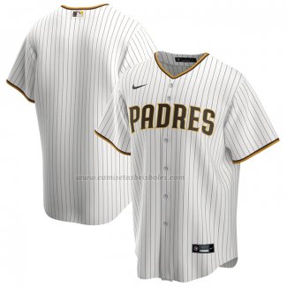 Camiseta Beisbol Hombre San Diego Padres Primera Replica Blanco